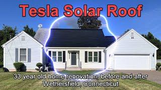 Tesla Solar Roof - 33-year-old Connecticut home successfully renovated & electrified. No more gas!