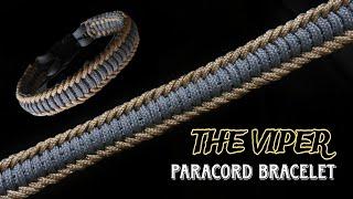 HOW TO MAKE VIPER PARACORD BRACELET, EASY PARACORD TUTORIAL, DIY.