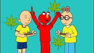 Caillou, Elmo, and Arthur Overdose on Weed/Arrested/Grounded