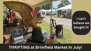 Thrifting at Brimfield Market in July!