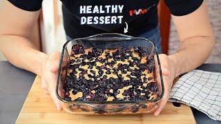 This blueberry cobbler is the easiest healthy dessert ever.