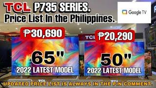 TCL P735 PRICE LIST | OCT. PRICE IS IN THE PIN COMMENT.