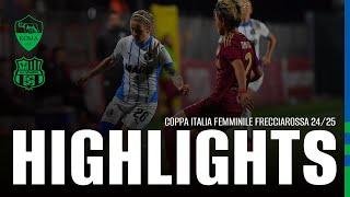 Coppa Italia Femminile Frecciarossa | Roma-Sassuolo 3-0 | Highlights