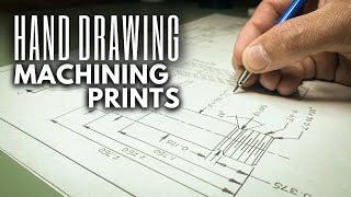 The Joy of Hand Drawing Machining Prints || INHERITANCE MACHINING