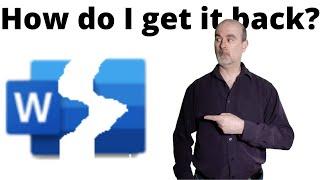 How to recover word document