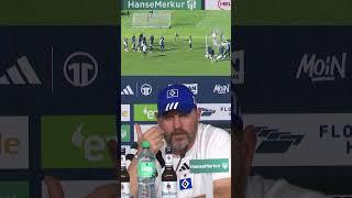 "HABE IHN GENAU REINGESENKT"  Coach Steffen Baumgart hat genaues Kopfballspiel!  #nurderHSV