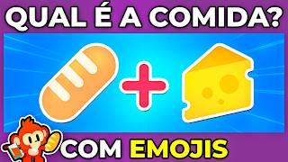  ADIVINHE A COMIDA PELOS EMOJIS | Teste seu raciocínio nestes desafios divertidos #quiz #macaquiz