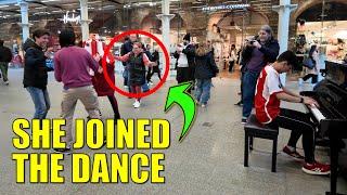 They Had To Dance! Playing Toto Rosanna at Train Station | Cole Lam