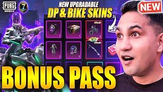 New Bonus Pass Opening | Upgradable DP28 And Bike Skin | A7 Bonus Pass Rewards | PUBG MOBILE | BGMI