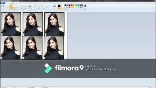 How to create passport size photo in paint