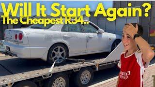 Will The RB25 Neo Engine Be Ok In The Cheap Damaged Auction Nissan Skyline R34 Sedan? (EP:3)