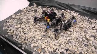 Hexapod robot AMOSII: Energy efficient walking using different gaits on different surfaces