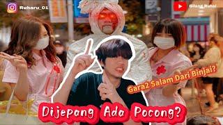 COSPLAY POCONG DI ACARA HALLOWEEN JEPANG 2021 (Auto Pada Takut) #part1