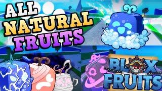 ALL NATURAL FRUITS SHOWCASE!  | Blox Fruits (APRIL 2024)