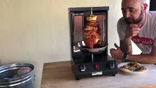 Review of Wantjoin Gas Vertical Shawarma Machine Doner Kebab Grill Gyro Rotisserie Oven