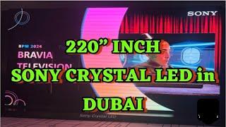 220'' Inch 4K 120hz Sony Crystal LED Unveiled in Dubai. Cinema is coming home with Bravia Theatre.