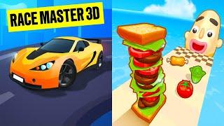 Race Master 3D VS Sandwich Runner - All Levels Android iOS Gameplay #6