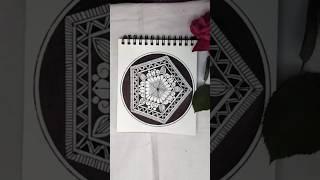 mandala art | crafterjyoti | simple design | #art #shorts #ytshorts #youtubeshorts  #music