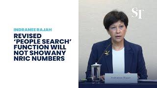 Revised ‘People Search’ function on ACRA portal will not show any NRIC numbers: Indranee Rajah