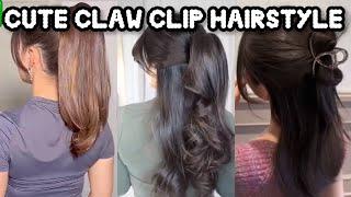 Cute Claw Clip Hairstyle | cute aesthetics hairstyle |thatglamworld