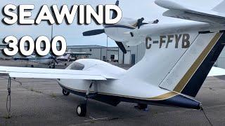 Seawind 3000 amphibious floatplane close up, brief history