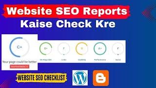 SEO Audit Tutorial | how to audit wordpress website 2025 | SEO Reports Kaise Check Kre