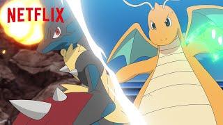 Mega Lucario vs. Dragonite | Pokémon Journeys: The Series | Netflix After School