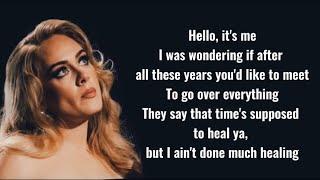 Adele - Hello (Lyrics)