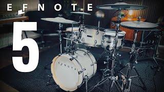 EFNOTE 5 electronic drums first time playing at Spytunes Recording Studio