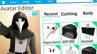 MAKING SCP 049 a ROBLOX ACCOUNT (Plague Doctor)