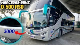 Dirigindo o novo ônibus DD da empresa | Descendo a Serra de Santos