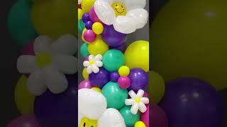 Инсталляция с ромашками #balloon #воздушныешарики #цветы #kindergarten #гелиевыешары