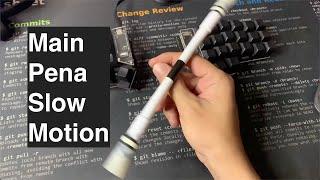 Trik Pen Spinning Slow Motion - Thumb Spin