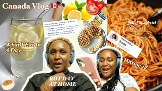 Having A ”ROT” Day: What I eat in a day( REALISTIC )!! Hitting 2k Subscribers…