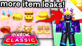 MORE INSANE ROBLOX THE CLASSIC EVENT FREE PRIZE ITEM LEAKS! Watch Quick!