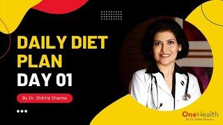 Daily Diet Plan by Dr Shikha Sharma - Day1 | The Vedique Diet Weight Loss Plan