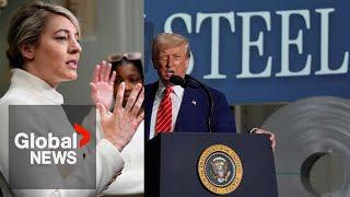 Joly lays out Canada's plan forward at Aluminium Summit after Trump says tariffs will double to 50%