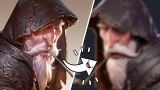 2D to 3D! Sculpting a Grumpy Wizard  From Start to Finish! 