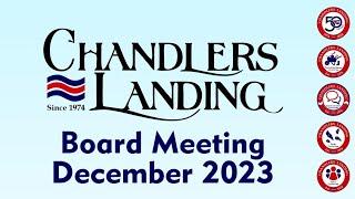 2023-12-16 CLCA Board Meeting for December 2023