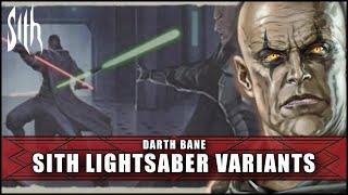 Sith Lightsaber Variants | Book of Sith By DARTH BANE