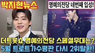 2025년 5월 29일 박지현뉴스(완벽한 트롯대세 입증 네번째 명예의전당 입성! 5월 트로트가수 평판 2위 탈환)