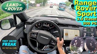 2024 Range Rover Sport D300 Dynamic SE 300 PS CITY POV DRIVE with Fuel Consumption