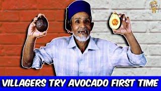 Villagers Try Avocado First Time ! Tribal People Try Avocado