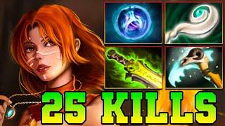 25 KIlls Lina Dota 2 Lina !! Lina Dota 2 Carry Mid Lane Build Pro Gameplay Guide 7.37