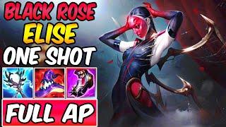 BLACK ROSE ELISE JUNGLE FULL AP ONE-SHOT How To Play Elise Best Build & Runes S15 League of Legends