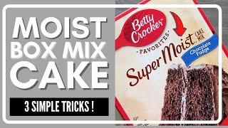 MOIST Box Mix Cake: 3 Simple Tricks!