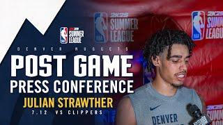 Julian Strawther Full Post Game Press Conference vs. Clippers  | NBA Summer League