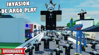 QUE PASARÍA SI MUCHOS ARGO PLAYS INVADEN BROOKHAVEN? (ROBLOX)