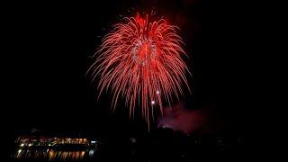 Ulmer Volksfest 2024 - Musikfeuerwerk über dem Ausee