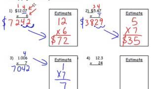 Multiplying Decimals by Whole Numbers